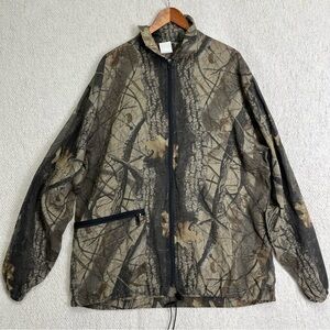 Liberty RealTree Hardwoods Camo Mesh Jacket Mens Medium Sheer Mosquito Overcoat